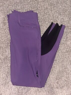Equiline Purple Rhinestone Knee Patch Breeches IT44